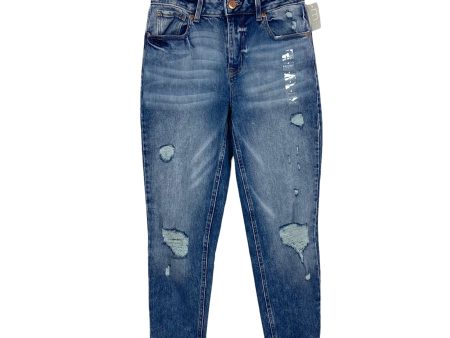 Maurice s High Rise Distressed Jeans NWT- Size 4 (see notes, inseam 30 ) For Sale