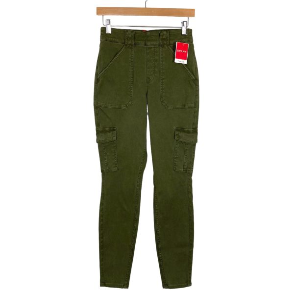 SPANX Olive Stretch Twill Ankle Cargo Pants NWT- Size M (Inseam 28 ) Discount