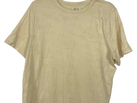 Madewell Tan Palm Tree Tee- Size L Fashion