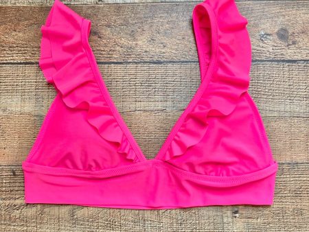 Aerie Hot Pink Ruffle Bikini Top- Size XL (we have matching bottoms, sold out online) on Sale