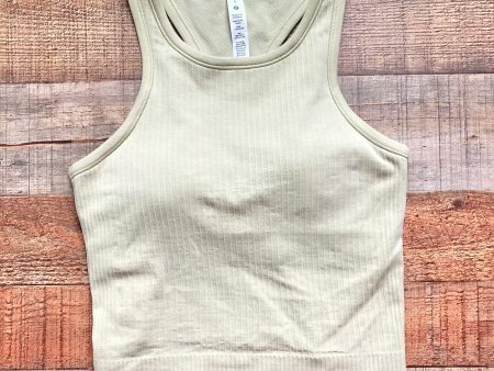 Lululemon Green Padded Cropped Tank NWT- Size 4 Cheap