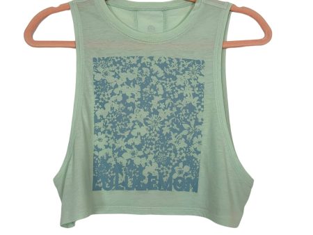 Lululemon Green Floral Racerback Tank- Size ~XS (see notes) on Sale