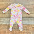 Angel Dear Pink Lemon Print Ruffle Footie Outfit- Size NB Online Sale