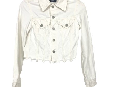 ABLE White Denim Jacket- Size XS Hot on Sale