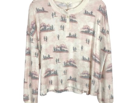 Z Supply Lounge Super Soft Cactus Sweatshirt NWT- Size S (we have matching shorts) For Sale