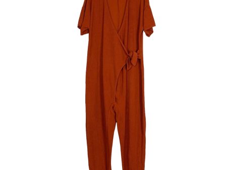 Madewell Rust Knit Tie Knot Jumpsuit- Size XL (sold out online) Sale