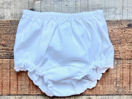 Little Things White Lace Hem Bloomers- Size NB Cheap