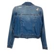 Black Label Distressed Denim Jacket- Size S Cheap