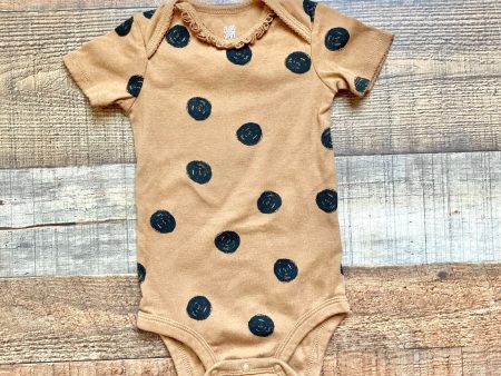 Just One You by Carters Brown with Black Polka Dots Onesie- Size 12M Fashion