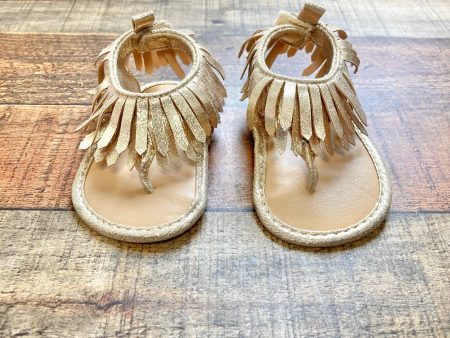 No Brand Gold Tassel Sandals- Size ~6-12M (see notes) Sale