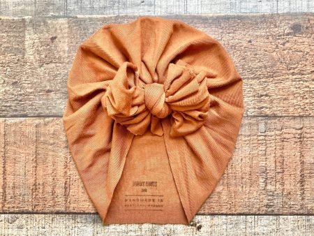 Bunny Knots Caramel Bow Headwrap- Size NB Online Hot Sale