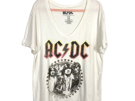 ACDC Graphic V-Neck Tee- Size L Online