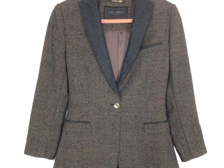 Dolce & Gabbana Brown Charcoal Wool with Silk Lining Blazer- Size 42 (fits like XS) Supply