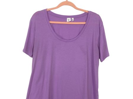 BP Lavender Scoop Neck Tee-Size L Sale