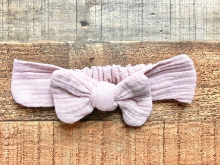 No Brand Light Mauve Bow Baby Headband Discount